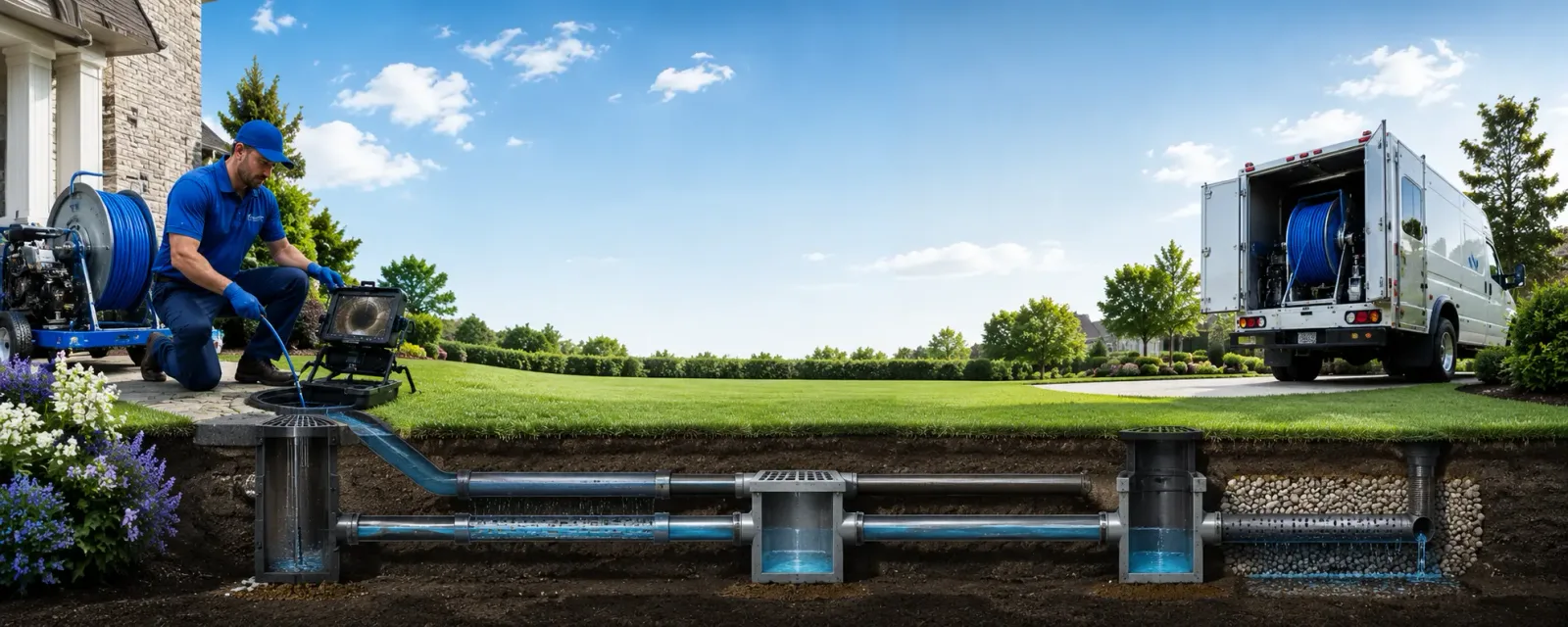Outdoor drain cleaning information for Glen White, WV